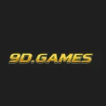 9D Game official logo in golden color