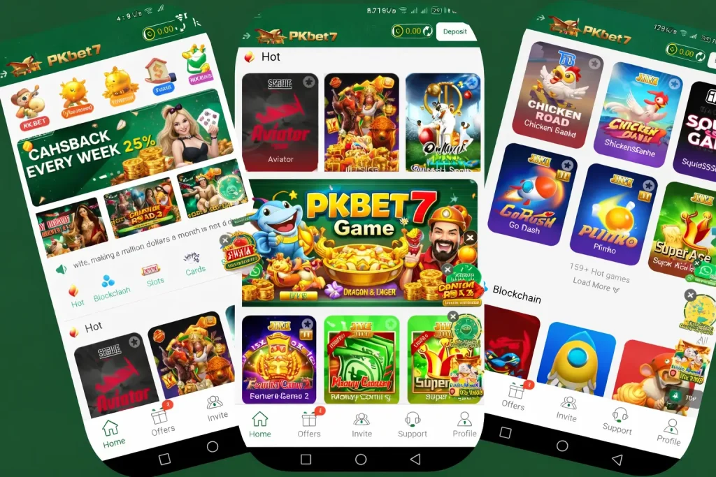 Pkbet7 game APK Download Free Latest Version 2026 Honest Review 3 PKbet7 casino games including slots, poker and live betting options to earn money online in Pakistan