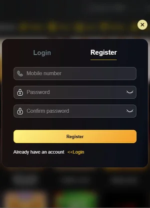 T7777 Game APK-Download Free for Both iOs and Android in 2026 4 T7777 Game registration screen with phone number, password, and invitation code fields.