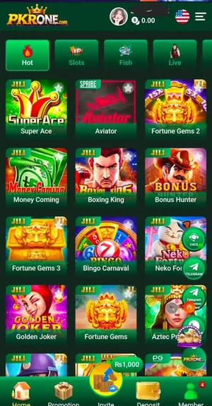 Pkrone Game Download-A Trusted Review for Android Users 2026 2 Pkrone game apk home page showing casino style games loke aviator,fortune gems and many more.