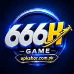 666H Game 3D official logo wit white and yellow color 666H Game.