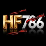 HF786 Game Download Best Earning APK 2026 (New Version) 6 HF786 Game 3D logo with gold HF, silver 786, red jet streaks, and a black reflective background.
